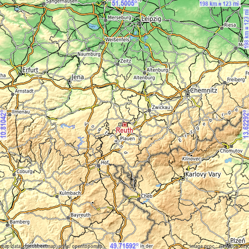 Topographic map of Reuth