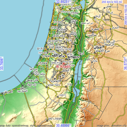 Topographic map of Al Khaḑir