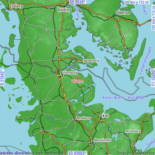 Topographic map of Quern