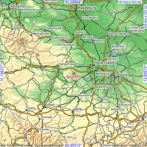 Topographic map of Querfurt