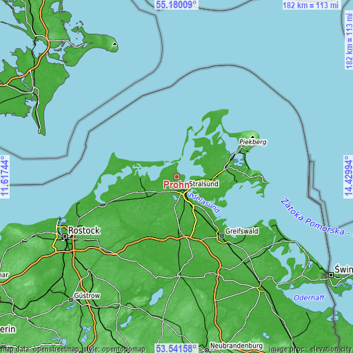 Topographic map of Prohn