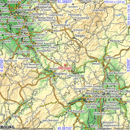 Topographic map of Ötzingen