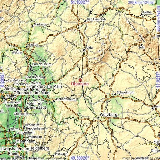 Topographic map of Obersinn