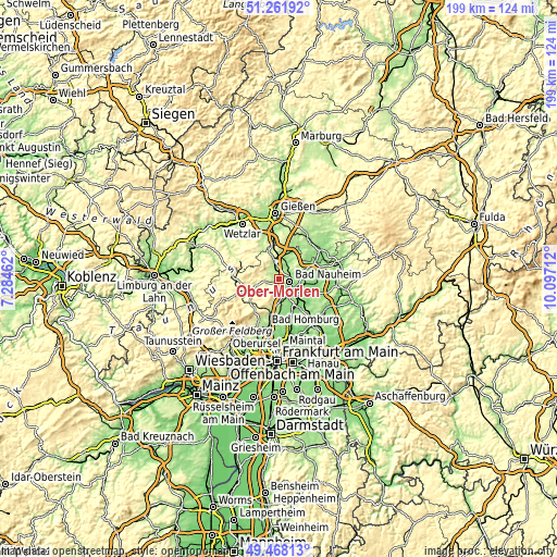 Topographic map of Ober-Mörlen