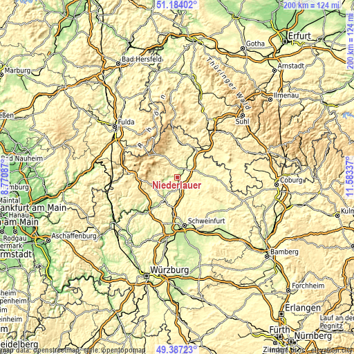 Topographic map of Niederlauer