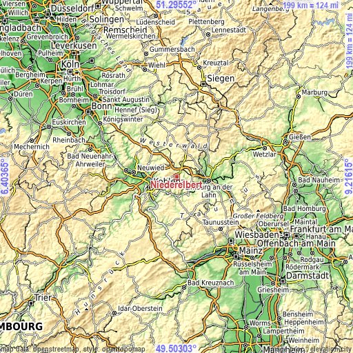 Topographic map of Niederelbert