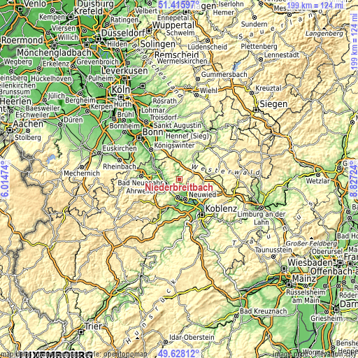 Topographic map of Niederbreitbach