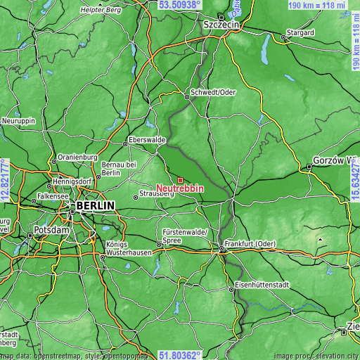 Topographic map of Neutrebbin