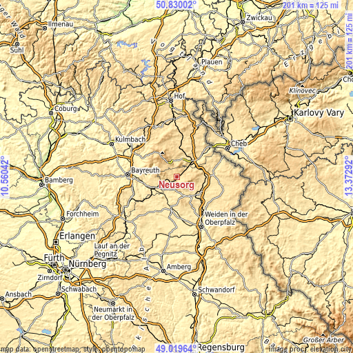 Topographic map of Neusorg