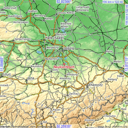 Topographic map of Neukieritzsch