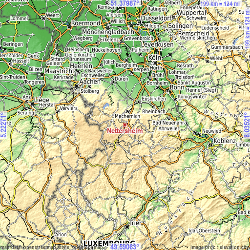 Topographic map of Nettersheim