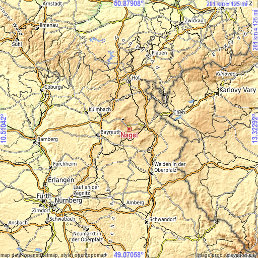 Topographic map of Nagel