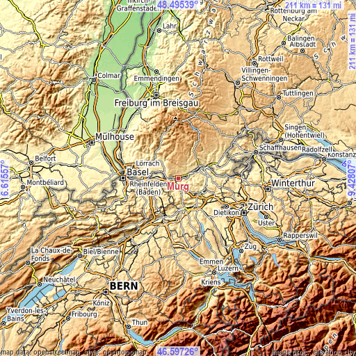 Topographic map of Murg