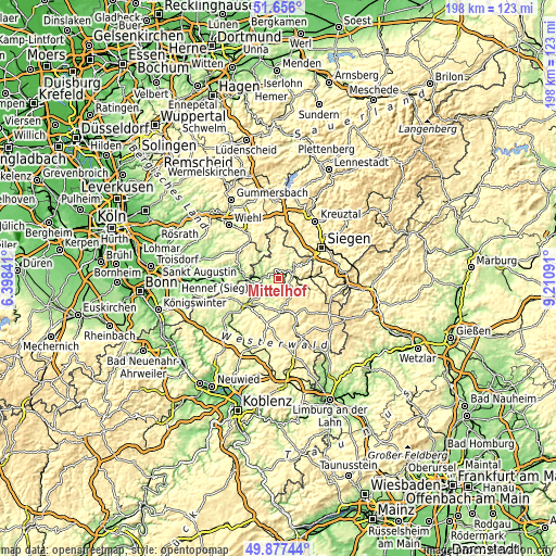 Topographic map of Mittelhof