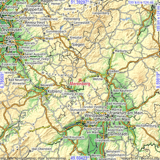 Topographic map of Merenberg