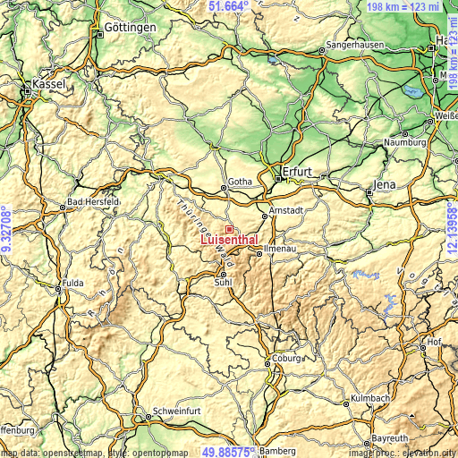 Topographic map of Luisenthal