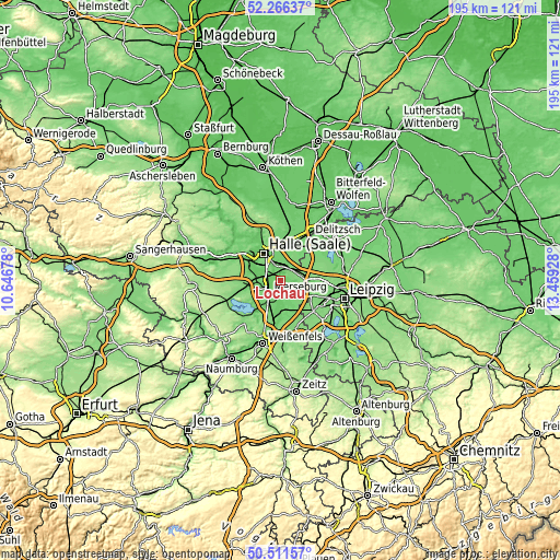 Topographic map of Lochau