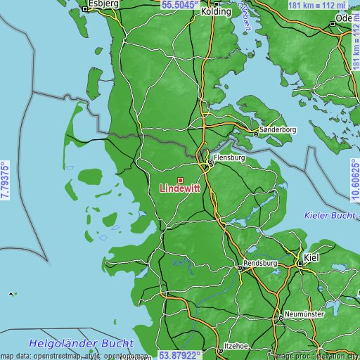 Topographic map of Lindewitt