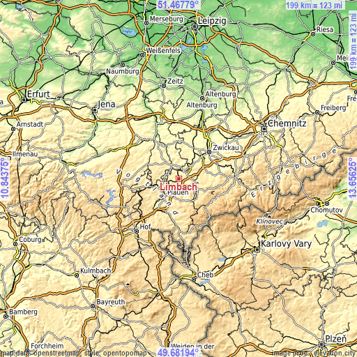 Topographic map of Limbach