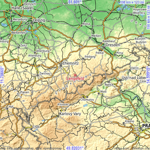 Topographic map of Lengefeld