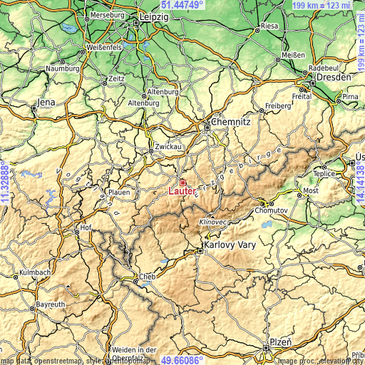 Topographic map of Lauter