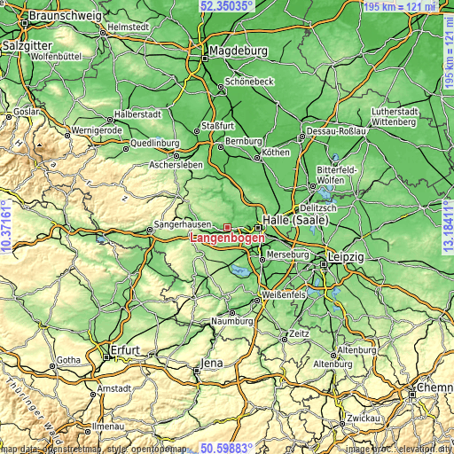 Topographic map of Langenbogen