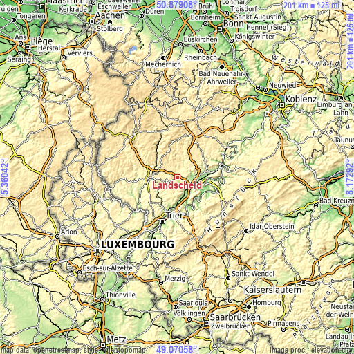 Topographic map of Landscheid