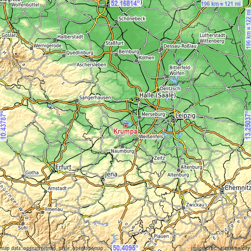 Topographic map of Krumpa