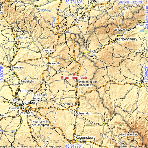 Topographic map of Krummennaab