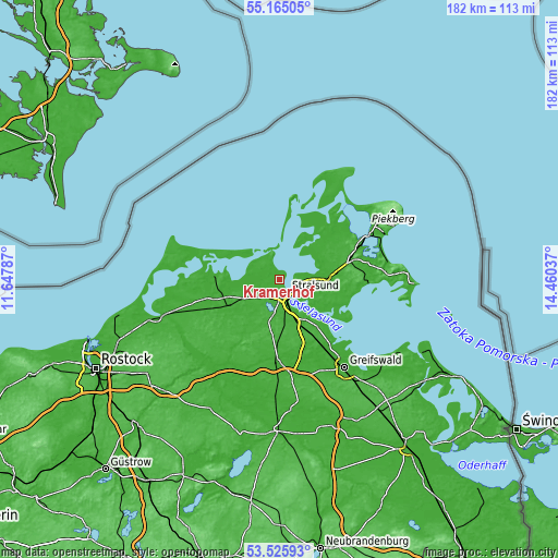 Topographic map of Kramerhof