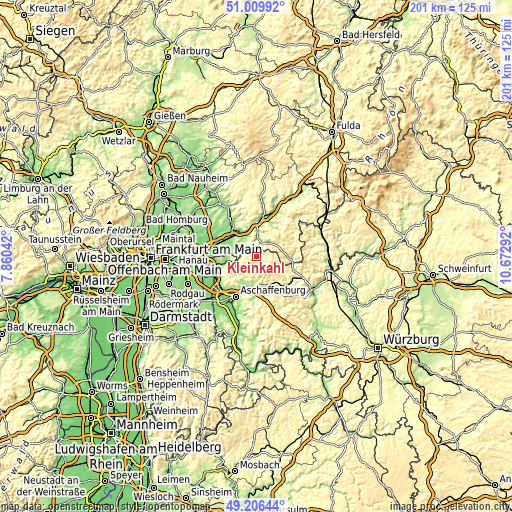 Topographic map of Kleinkahl