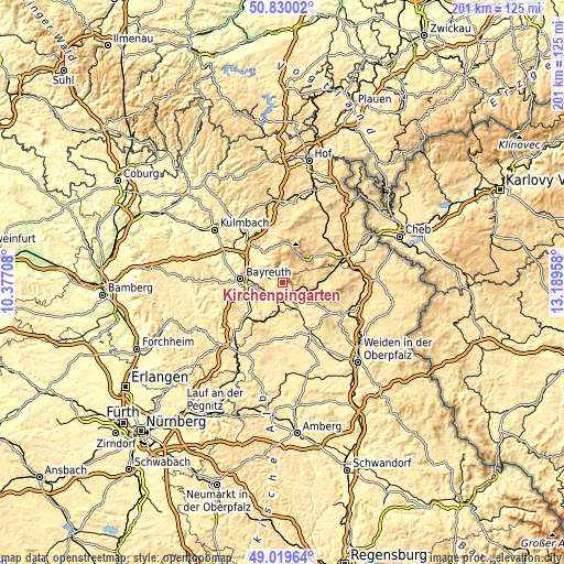 Topographic map of Kirchenpingarten