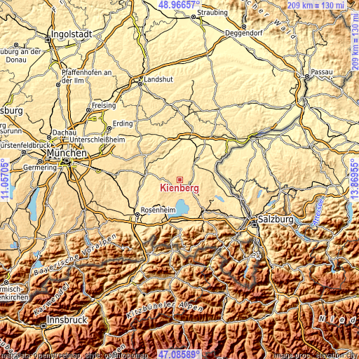 Topographic map of Kienberg