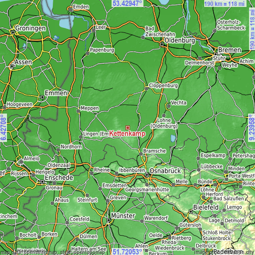 Topographic map of Kettenkamp