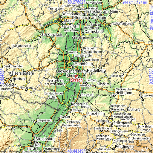 Topographic map of Ketsch