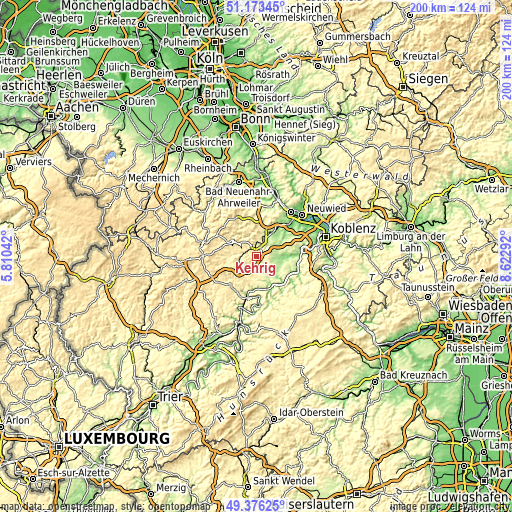 Topographic map of Kehrig