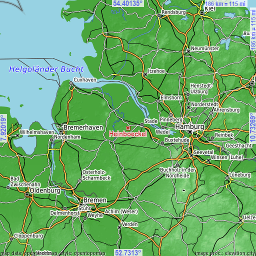 Topographic map of Heinböckel