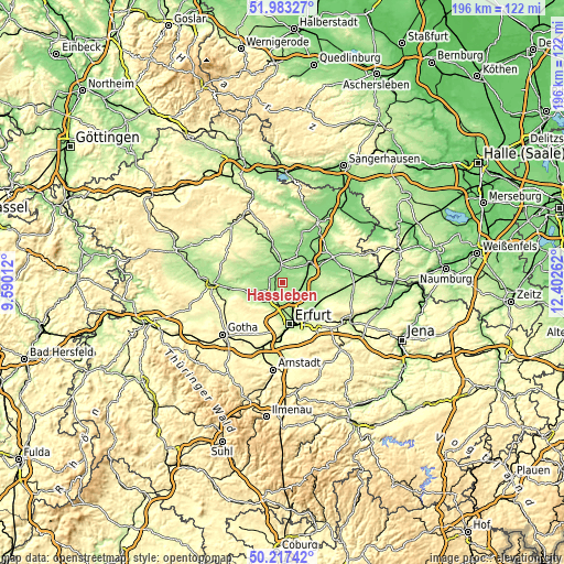 Topographic map of Haßleben