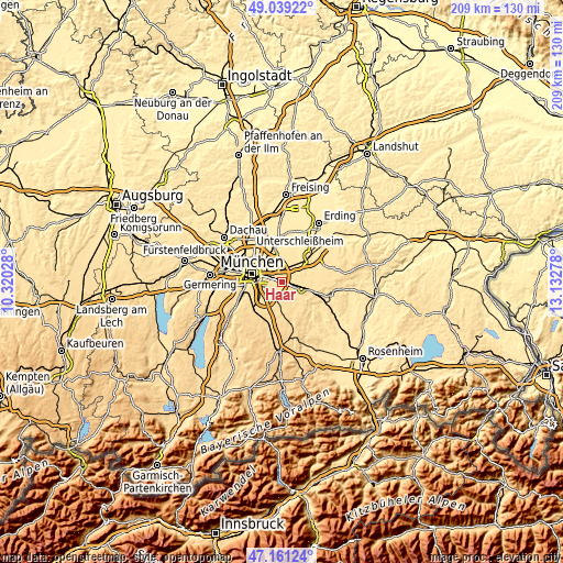 Topographic map of Haar