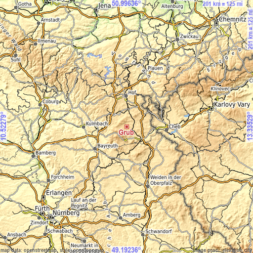 Topographic map of Grub