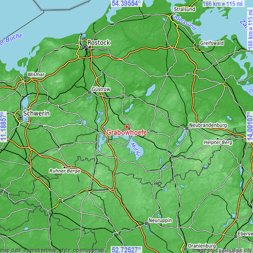 Topographic map of Grabowhöfe