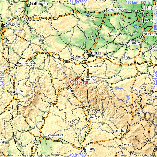 Topographic map of Geraberg