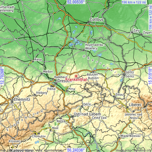 Topographic map of Frankenthal