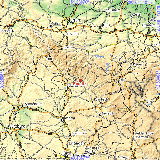 Topographic map of Föritz