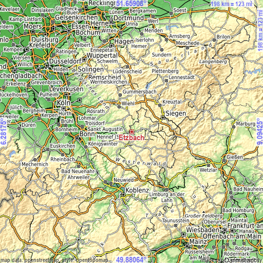 Topographic map of Etzbach