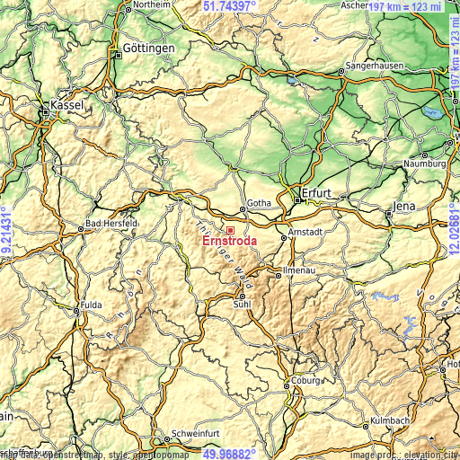 Topographic map of Ernstroda