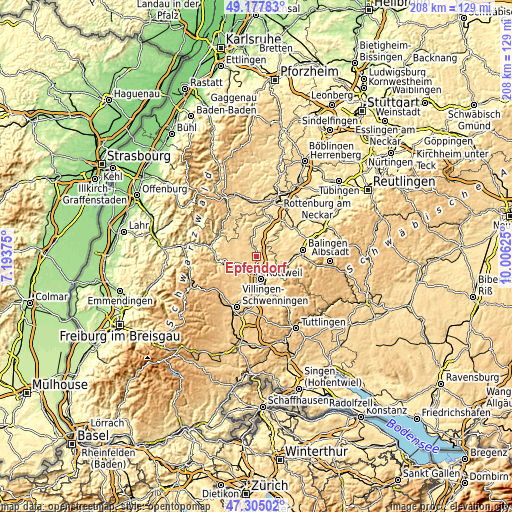 Topographic map of Epfendorf