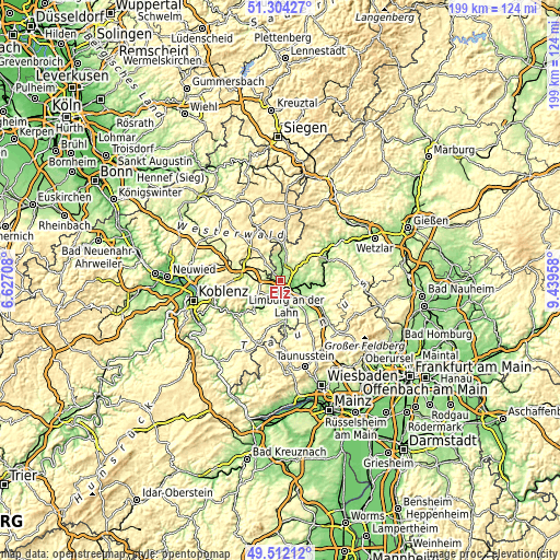 Topographic map of Elz