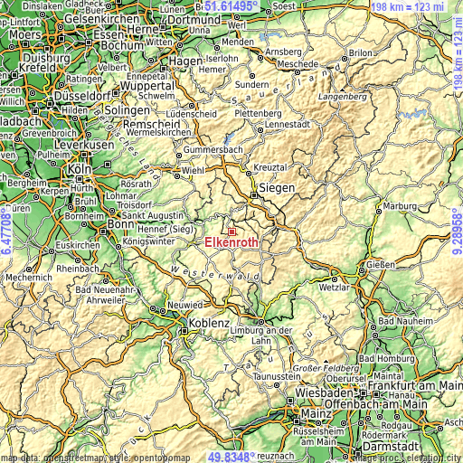 Topographic map of Elkenroth