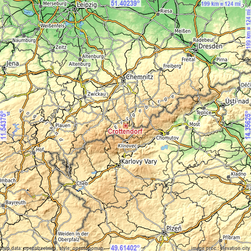 Topographic map of Crottendorf